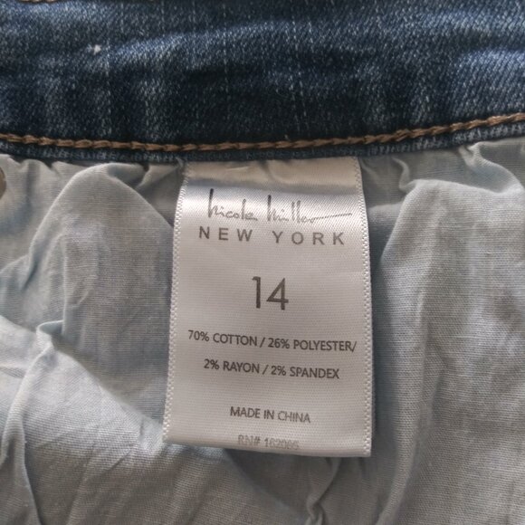 Nicole Miller New York SOHO High Rise Ankle Slim Jeans Size: 14 - Picture 10 of 10